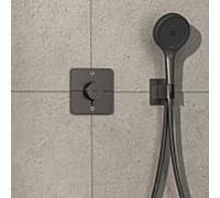 hansgrohe ShowerSelect Comfort Q thermostat 15583340 UP, pour 2 consommateurs, sans combinaison de sécurité EN 1717, chrome noir brossé