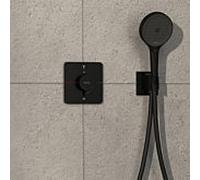 hansgrohe ShowerSelect Comfort Q thermostat 15583670 UP, pour 2 consommateurs, sans combinaison de sécurité EN 1717, noir mat