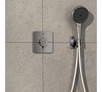 hansgrohe ShowerSelect Comfort Q thermostat 15586000 UP, pour 2 consommateurs, avec combinaison de sécurité EN 1717, chromé