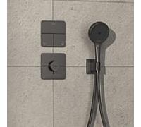 hansgrohe ShowerSelect Comfort Q valve 15587340 UP, pour 3 consommateurs, chrome noir brossé