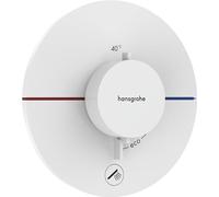 Hansgrohe Mitigeur thermostatique encastré ShowerSelect Comfort S 1 consommateur + 1 sortie, blanc mat