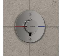 hansgrohe ShowerSelect Comfort S thermostat 15554000 encastré, pour 2 Verbraucher , sans combinaison de sécurité EN 1717, chromé