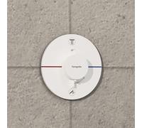 Hansgrohe Mitigeur bain-douche encastré ShowerSelect Comfort S thermostat 2 sorties blanc mat