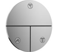 hansgrohe ShowerSelect Comfort S robinet, encastré, 3 consommateurs, rosace ronde, 15558000, Couleur: chrome