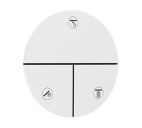 hansgrohe ShowerSelect Comfort S robinet, encastré, 3 consommateurs, rosace ronde, 15558700, Couleur: Blanc Mat