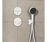 hansgrohe ShowerSelect Comfort S thermostat 15559700 UP, pour 1 consommateur, blanc mat