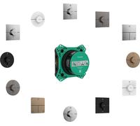 hansgrohe ShowerSelect Comfort S thermostat, encastré, 1 consommateur, une sortie supplémentaire, rosace ronde, 15562670