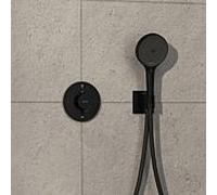 hansgrohe ShowerSelect Comfort S thermostat 15554670 encastré, pour 2 Verbraucher , sans combinaison de sécurité EN 1717, noir mat