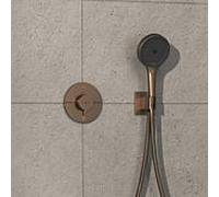 hansgrohe ShowerSelect Comfort S thermostatique de douche 15556140 bronze brossé, encastré, pour 2 consommateurs, avec combinaison de sécurité intégrée