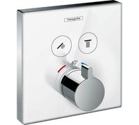 Hansgrohe ShowerSelect mitigeur bain-douche encastrée avec thermostat chrome-blanc 15738400