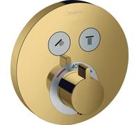 Hansgrohe ShowerSelect mitigeur bain-douche encastrée avec thermostat doré 15743990