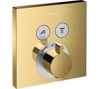 Hansgrohe ShowerSelect mitigeur bain-douche encastrée avec thermostat doré 15763990