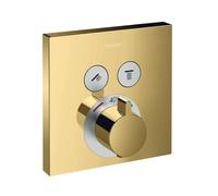 Hansgrohe ShowerSelect mitigeur bain-douche encastrée avec thermostat doré 15763990