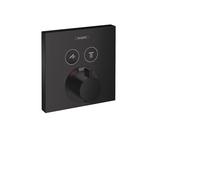 hansgrohe ShowerSelect Modern 15763671 Valve de température avec mitigeur thermostatique Noir mat 15,2 cm