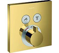 Hansgrohe ShowerSelect mitigeur bain-douche encastrée avec thermostat doré 15763990