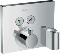 hansgrohe ShowerSelect 15765000 Set de finition pour mitigeur thermostatique, 2 sorties
