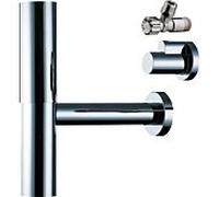 hansgrohe Siphon complet Flowstar 52120000 avec vanne d'angle, chromé