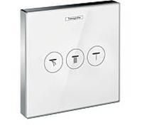 hansgrohe Soupape encastrée 3 Verbraucher 15736400 3 Verbraucher , verre blanc - chromé