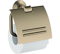 hansgrohe support de papier Axor Montreux 42036820 avec un couvercle en métal, nickel brossé