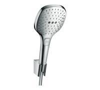 hansgrohe Support Raindance Select E 120 tête 120 mm, 3 jets, tuyau 1250 mm, chrome Quantité:1