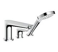 Hansgrohe Mitigeur baignoire Talis E 71730000 3 trous Saillie 196 mm Secuflex Chromé