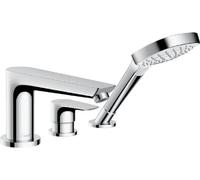 Hansgrohe Talis E - Mélangeur bord de baignoire, montage 3 trous, chrome 71731000