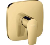 hansgrohe Talis E mitigeur de douche à levier unique encastré, 71765990, Couleur: Optique en or poli