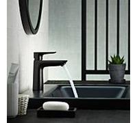 hansgrohe Talis E mitigeur lavabo 71710670 avec garniture de vidage , noir mat