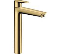 hansgrohe Talis E mitigeur lavabo 71716990 avec garniture de vidage , saillie 183 mm, optique or poli
