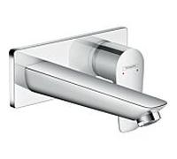 Hansgrohe - Mitigeur de lavabo encastré Talis E - chrome - montage mural, saillie 165 mm 71732000