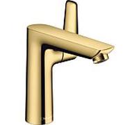 hansgrohe Talis E mitigeur lavabo 71754990 avec garniture de vidage, saillie 141 mm, optique or poli