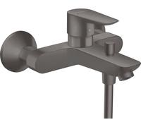 hansgrohe Talis E mitigeur monocommande de bain en saillie, profondeur de la gorge 194mm, 71740340, Couleur: Chrome noir brossé