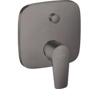 hansgrohe Talis E mitigeur monocommande de bain encastré, combinaison de sécurité, 71474340, Couleur: Chrome noir brossé