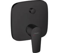 hansgrohe Talis E mitigeur monocommande de bain encastré, combinaison de sécurité, 71474670, Couleur: noir mat