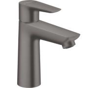 hansgrohe Talis E, mitigeur monocommande de lavabo 110, vidage automatique, saillie de 112 mm, 71710340, Couleur: Chrome noir brossé