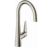 hansgrohe Talis M51 260 robinet de cuisine 72810800 aspect inox, bec pivotant
