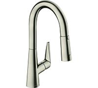 hansgrohe Talis M51 M5116-H160 robinet de cuisine 73850800, aspect inox, avec douchette extractible, sBox