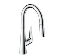 hansgrohe Talis M51 Mitigeur de cuisine 200, avec douchette extractible 2 jets, sBox, chromé, 73851000