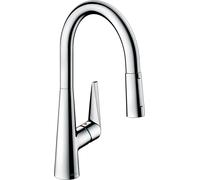 Hansgrohe Mitigeur de cuisine Talis M51 sur pied chrome 72813000, douchette extractible