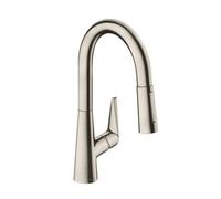 Hansgrohe Talis M51 - Mitigeur d'évier 160 avec douchette extractible, aspect inox 72815800