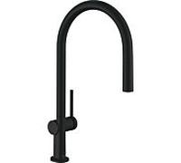hansgrohe Talis M54 -210 mélangeur de cuisine 72802670 avec bec rétractable 1jet, noir mat