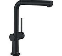 hansgrohe Talis M54 mélangeur de cuisine 72860670 basse pression, avec bec extractible, 1jet, noir mat
