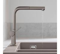 Hansgrohe Mitigeur de cuisine sur pied Talis M54 bec rétractable 1 jet acier inoxydable 72808800