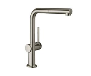 hansgrohe Talis M54 Mitigeur de cuisine pivotant avec EcoSmart, avec douchette extractible, 72845800,