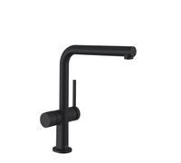 Hansgrohe Mitigeur monocommandé cuisine Talis M54 U 270, 1 jet, robinet d'arrêt, noir mat