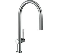 hansgrohe Talis M54 mitigeur monocommande de cuisine 210, bec extractible, 1jet, 72802000, Couleur: chrome