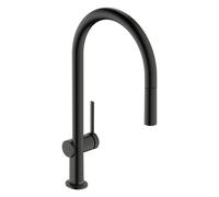 Mitigeur d'évier de cuisine Hansgrohe Talis M54 72802340 avec bec extractible, 1 jet, chrome noir brossé