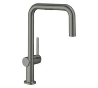 hansgrohe Talis M54 Mitigeur monocommande de cuisine U 220, 1jet, 72806340, Couleur: Chrome noir brossé