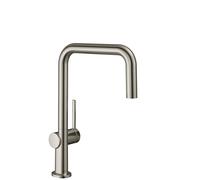 hansgrohe Talis M54 Mitigeur monocommande de cuisine U 220, 1jet, 72806800, Couleur: Finition en acier inoxydable