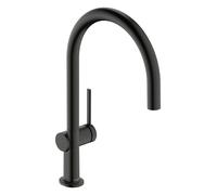 hansgrohe Talis M54 Mitigeur monocommandé pour cuisine 220, 1 type de jet, Eco, 72843340, Couleur: Chrome noir brossé